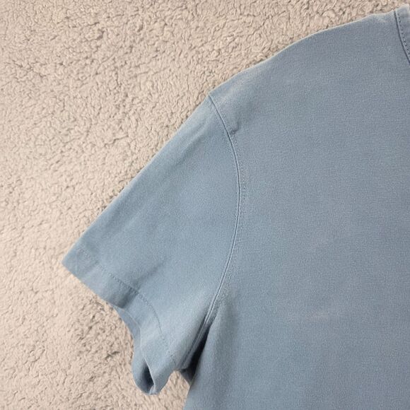 The Frye Company Activewear Men's Blue 3 Button Henley Tshirt Size S - Picture 2 of 10